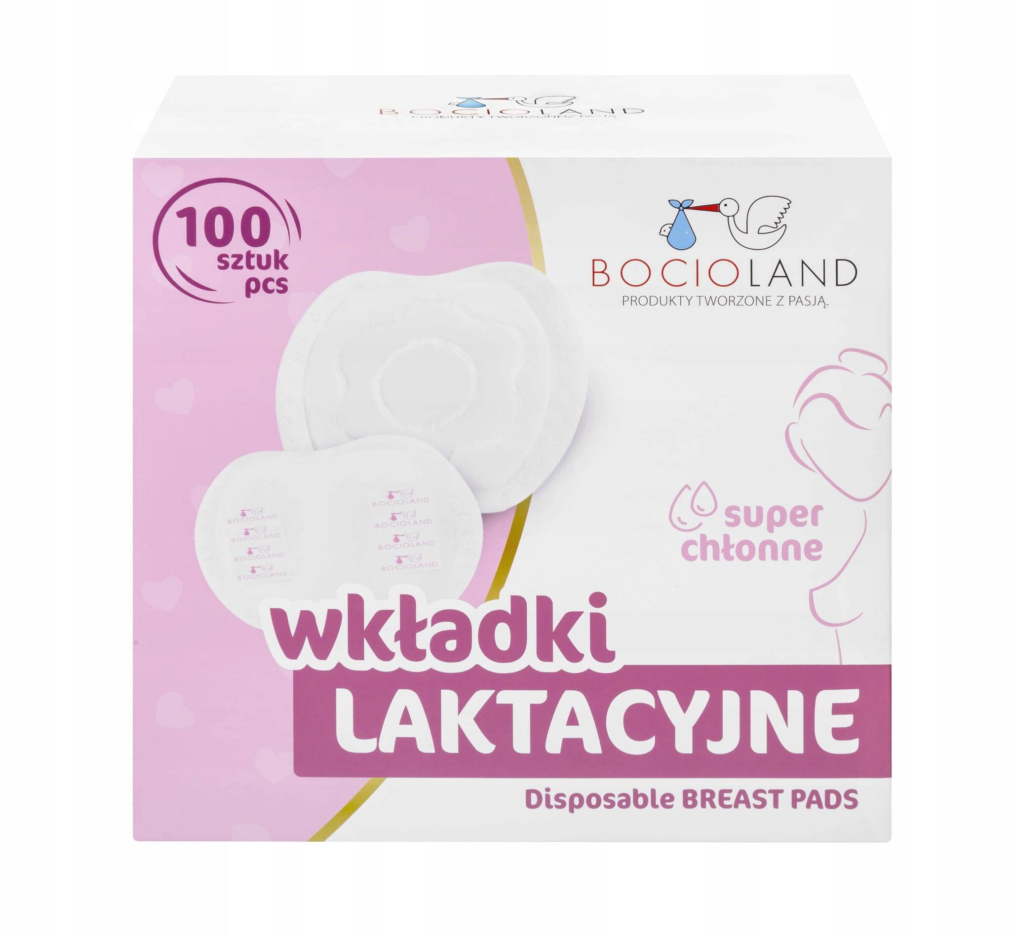 BOCIOLAND Super Chłonne WKŁADKI LAKTACYJNE Mega Paka 100szt_1