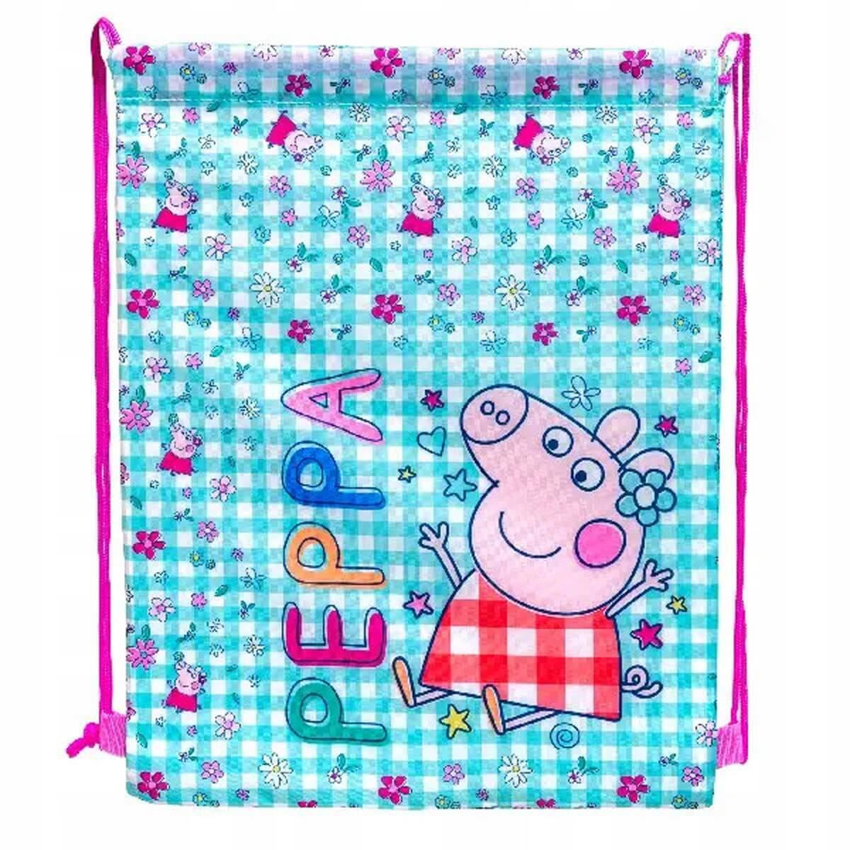 Worek Szkolny Na Buty Obuwie Odzież WF ŚWINKA PEPPA PIG 40 × 33 cm Astra_1