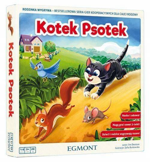 Kotek Psotek Gra Rodzinna Rodzinka Wygrywa Strategiczna 3+ Egmont 007355_1