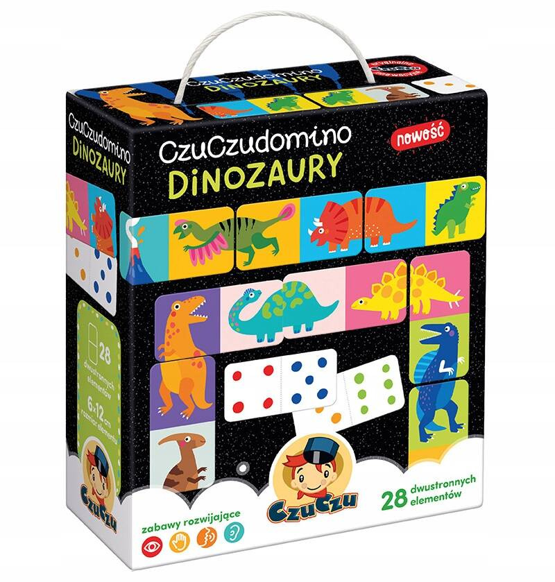 Dinozaury Domino Gra Dla Dzieci 2+ CzuCzu_1