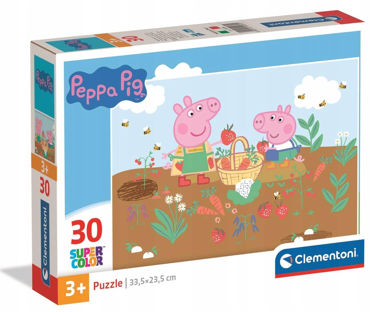 Puzzle 30 Układanka ŚWINKA PEPPA Pig Super Color Dzieci 3+ Clementoni 20280_3