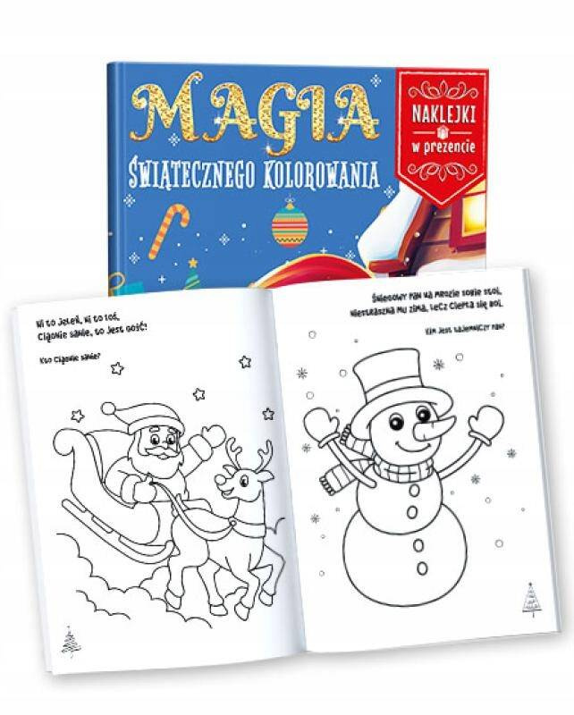 KOLOROWANKA MAGIA ŚWIĄTECZNEGO KOLOROWANIA + NAKLEJKI MARTEL_2