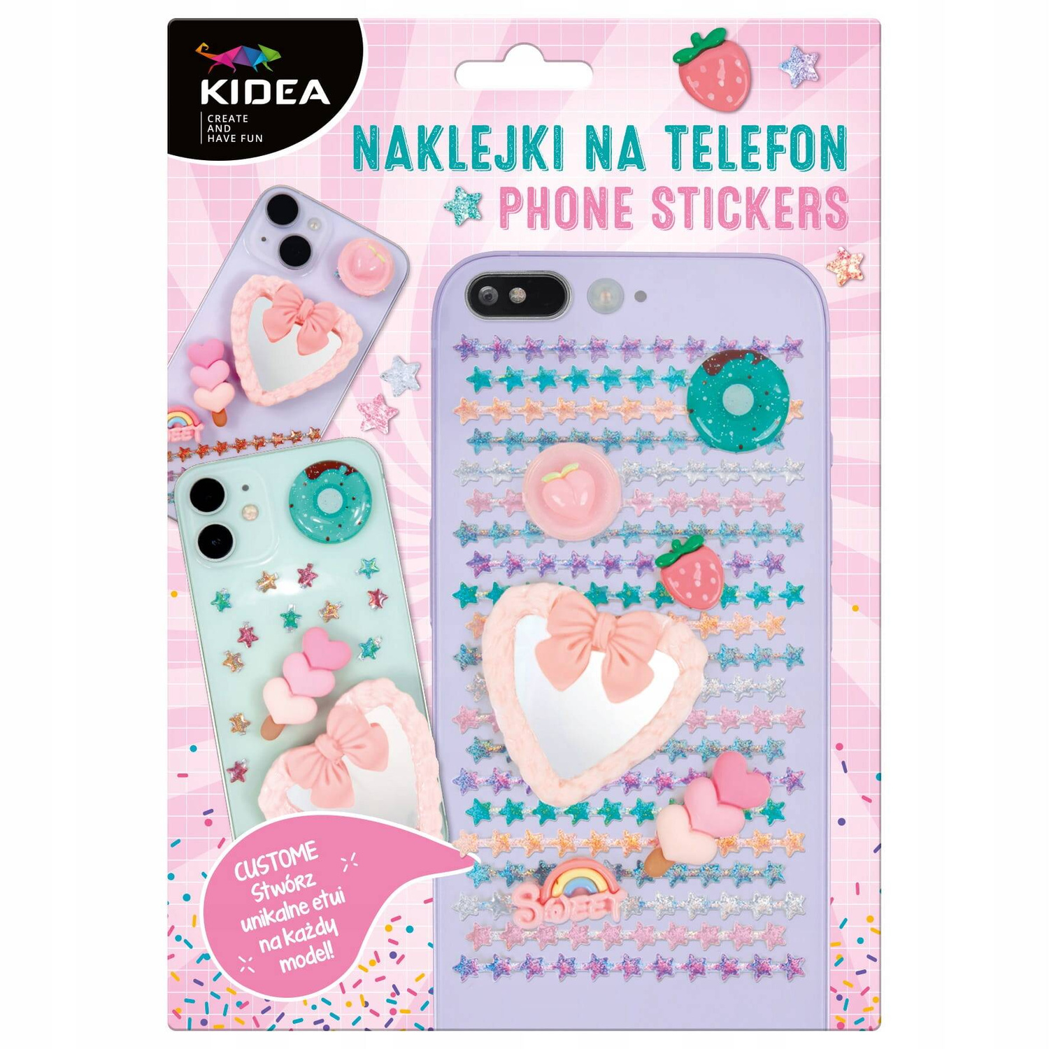 Naklejki Na TELEFON Wypukłe Puffy SWEET Kidea_5