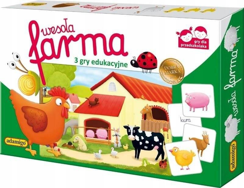 Gra Edukacyjna Wesoła Farma Loteryjka 3+ Adamigo_1