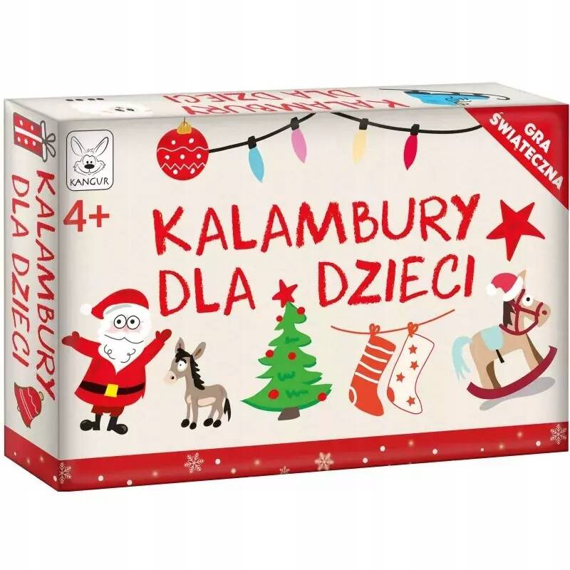 Kalambury Dla Dzieci Gra Świąteczna Towarzyska Rodzinna 4+ Kangur 9342_1