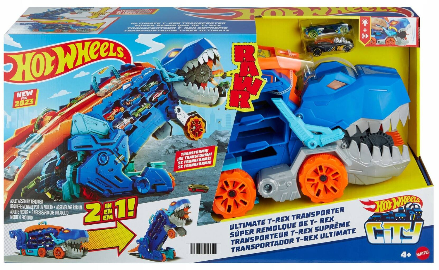 Hot Wheels City T-Rex Mega Transporter HNG50 prod. Mattel_1