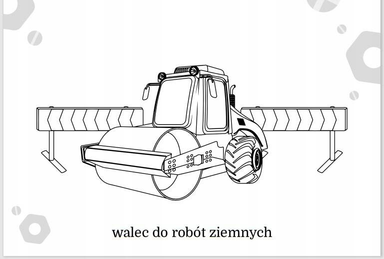 Kolorowanka Maluszkowe Malowanie Maszyny Budowlane 2+ Skrzat_5