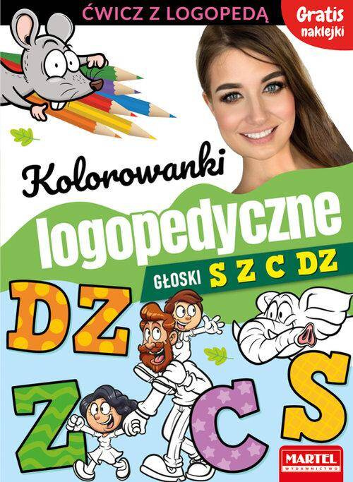 Kolorowanki Logopedyczne Głoski S Z C DZ Martel_1