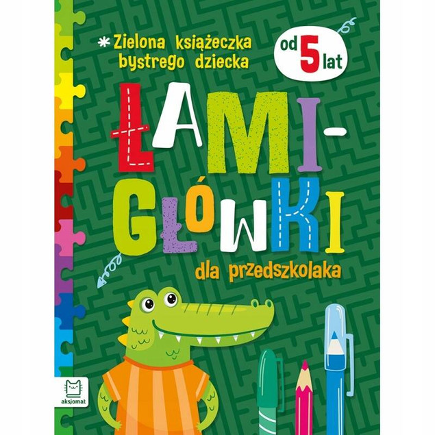 Łamigłówki Dla Przedszkolaka Zielona Książeczka 5+ Aksjomat 4011_1