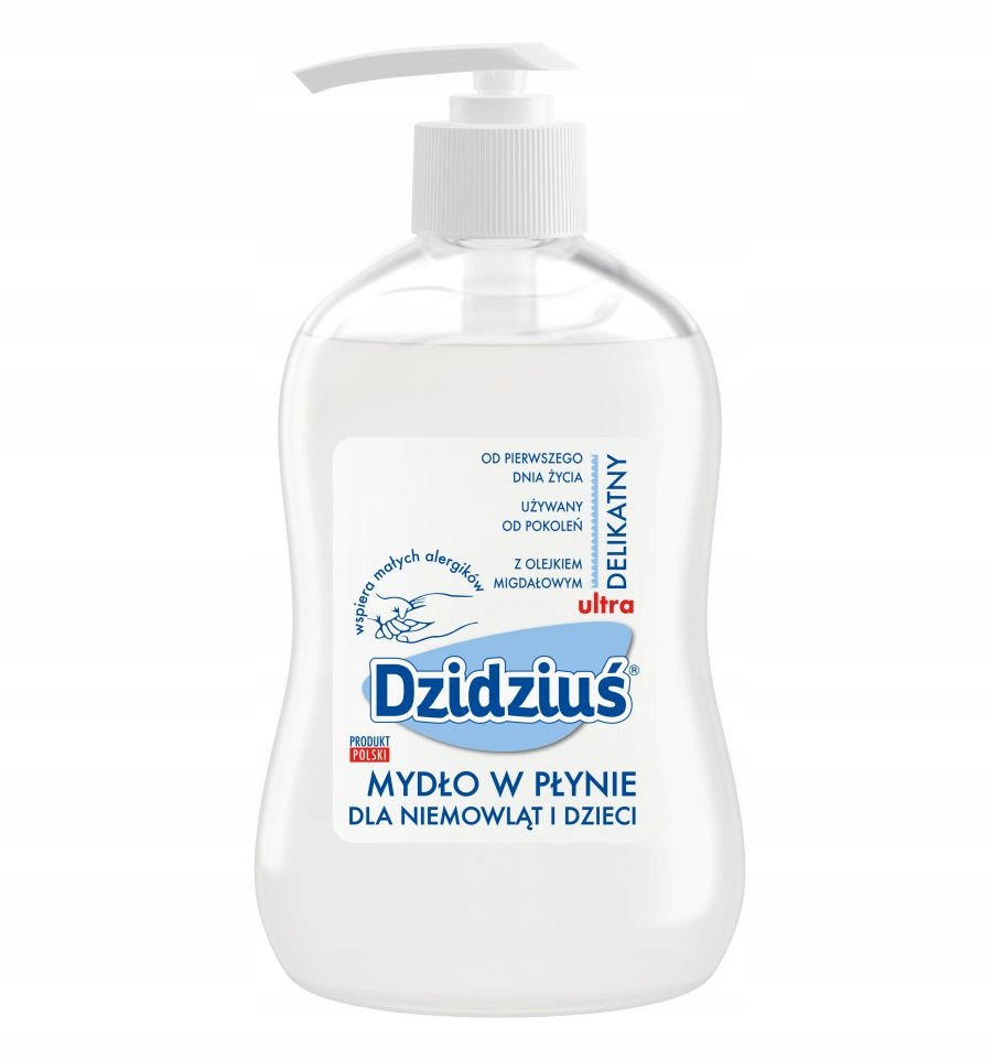 MYDŁO W PŁYNIE Z Olejkiem Migdałowym DZIDZIUŚ 300ml Ultradelikatn Od 1 Dnia_1