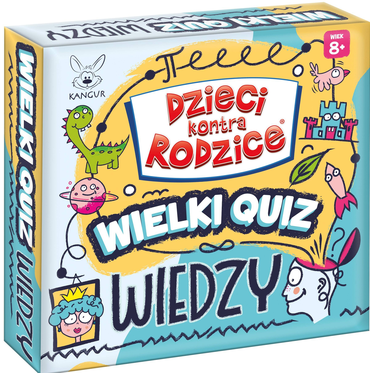 Dzieci Kontra Rodzice Wielki Quiz Wiedzy Rodzinna Gra W Pytania 8+ Kangur_1