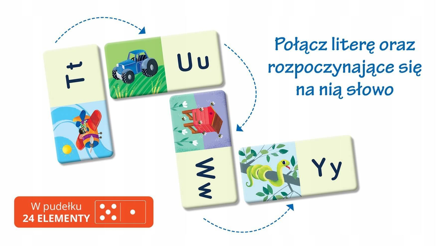 Jaka To Litera? Domino Gra Do Nauki Alfabetu 3+ Kapitan Nauka_3