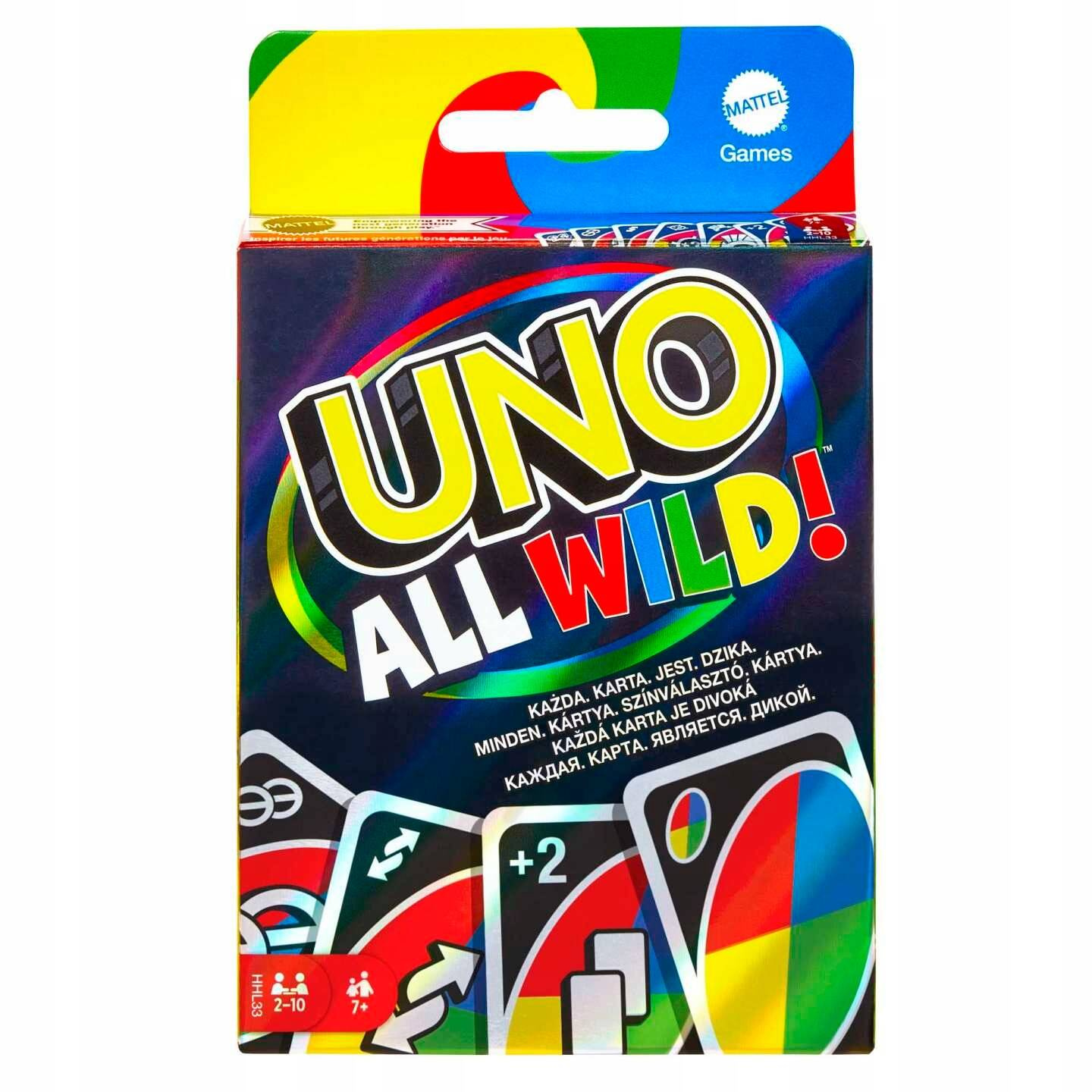 GRA KARCIANA UNO ALL WILD DZIKIE KARTY MATTEL_1