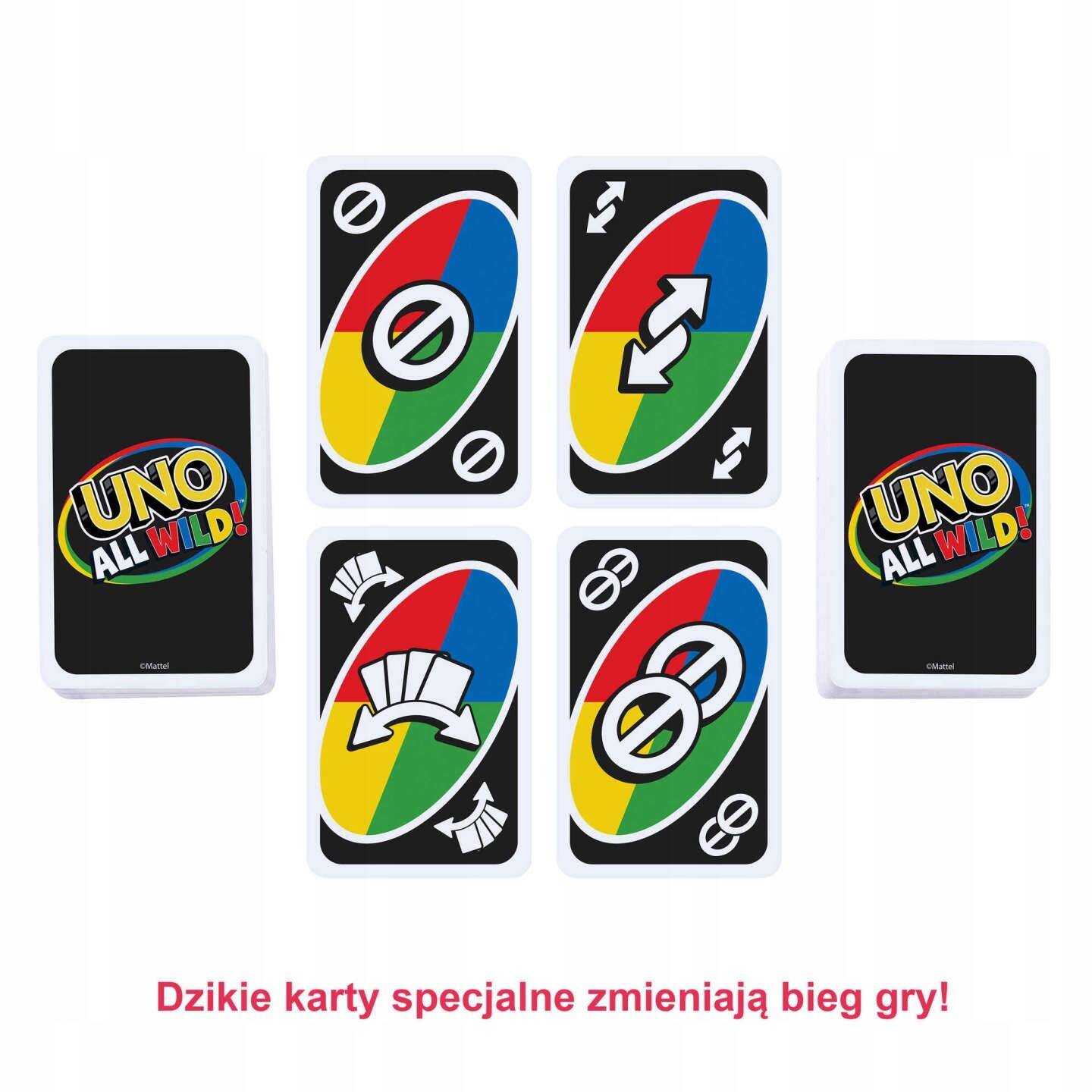 GRA KARCIANA UNO ALL WILD DZIKIE KARTY MATTEL_3