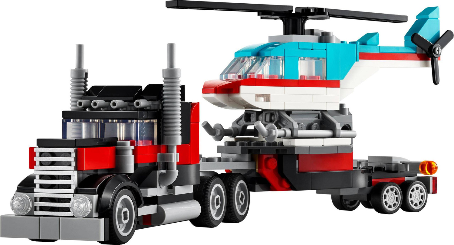 LEGO Creator Ciężarówka Z Platformą i Helikopterem 270el. 7+ 31146_3