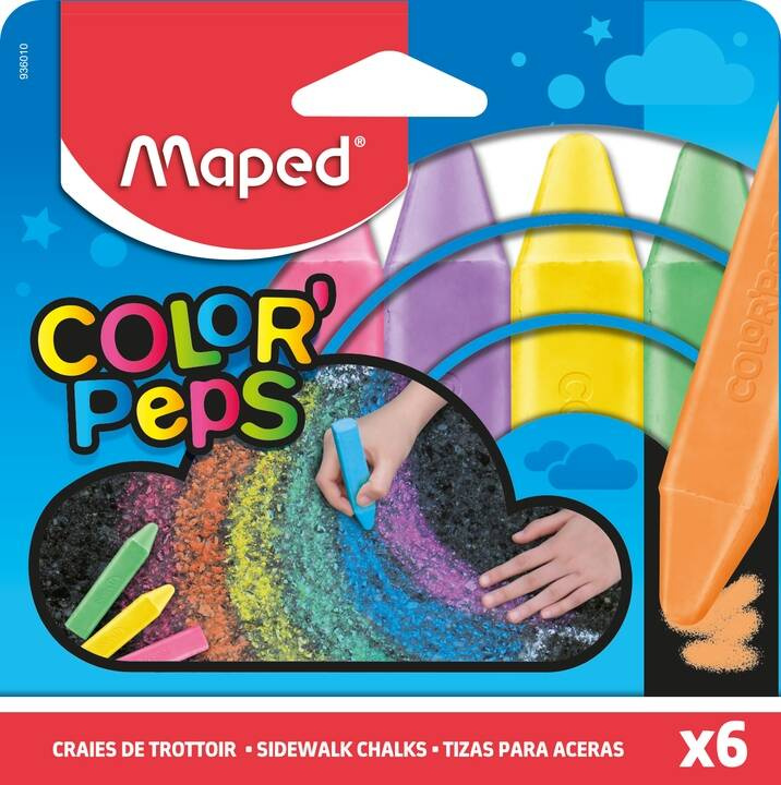 Kreda Chodnikowa Colorpeps 6 Kolorów Maped_1