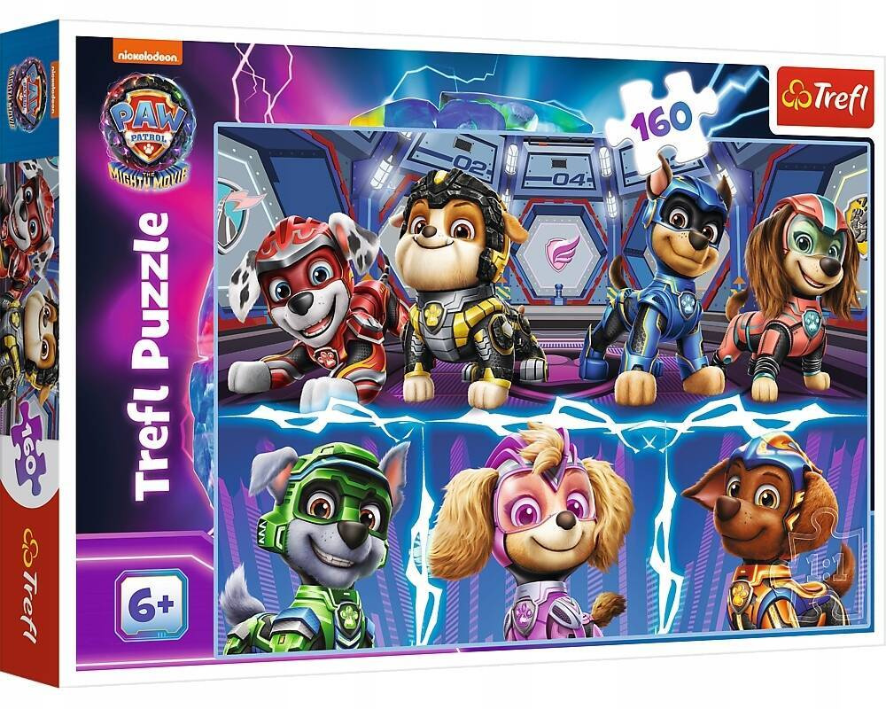 PUZZLE 160 UKŁADANKA DLA DZIECI PSI PATROL MOVIE PAW PIESKI SKYE 6+ TREFL_2