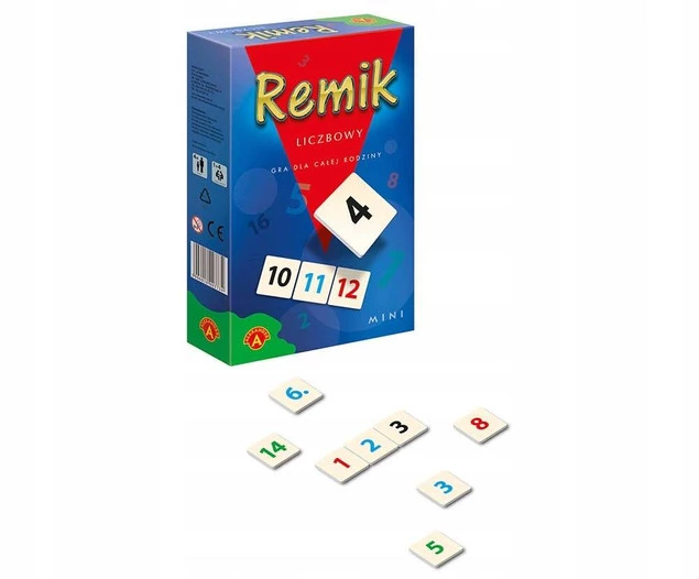 Remik Liczbowy Mini Gra Rodzinna Liczbowa 8+ Alexander 1342_2