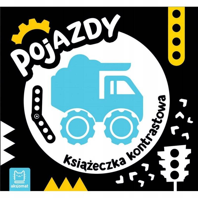 Książeczka Kontrastowa Pojazdy Rozwój Widzenia 0+ Aksjomat 3985_1