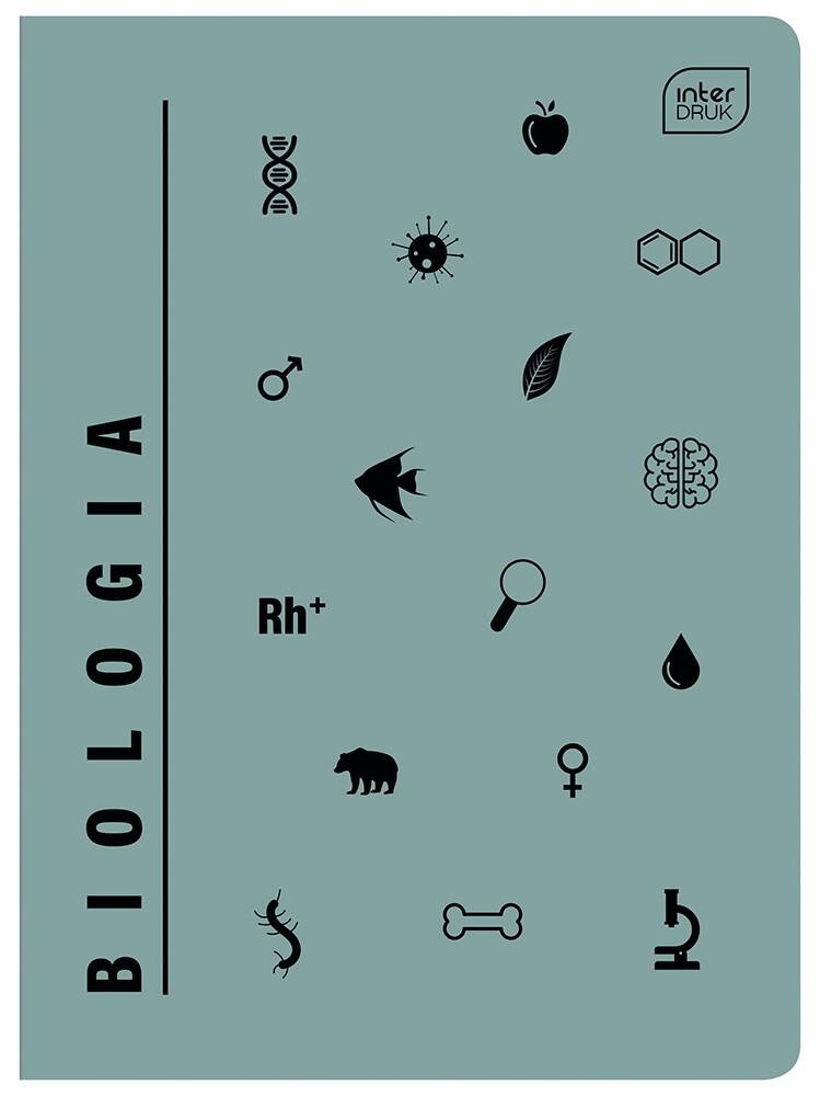 Zeszyt Szkolny Tematyczny BIOLOGIA A5 60 Kartki W Kratkę 70g Interdruk_1