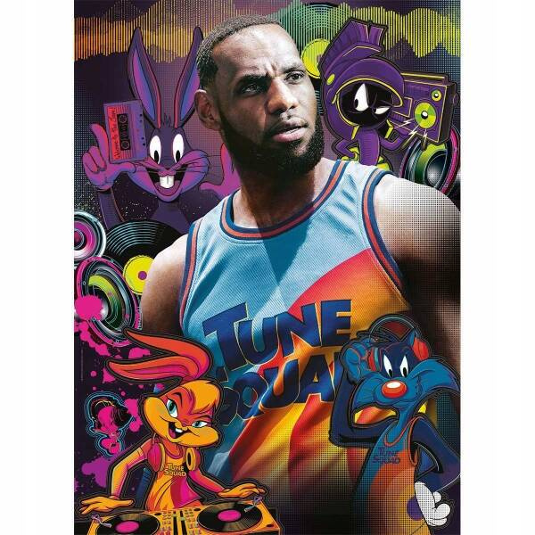 Puzzle 1000 El. Space Jam Kosmiczny Mecz Koszykówka 14+ Clementoni_1