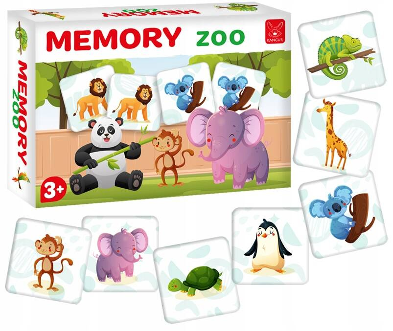 Memory Zoo Gra Pamięciowa Dla Dzieci 3+ Kangur_1