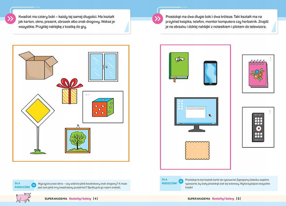 SUPER AKADEMIA 2-Latka KSZTAŁTY I KOLORY Zadania Zagadki Greg_3