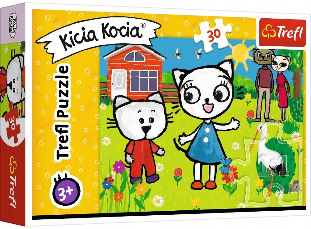 Puzzle 30 Układanka Kotki KICIA KOCIA Nunuś Przygody Koty 3+ Trefl_2