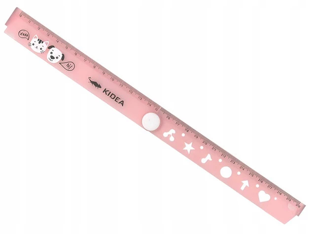 LINIJKA SKŁADANA 30CM Z SZABLONAMI MIX KIDEA 97418_2