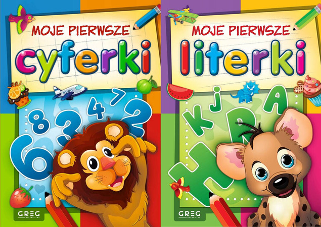 Zestaw Moje Pierwsze Literki + Cyferki Nauka Pisania Dla Dzieci Greg_1
