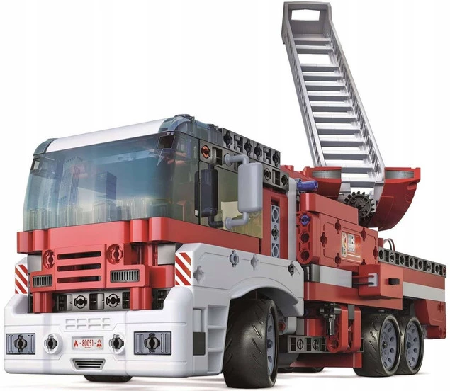 Klocki Laboratorium Mechaniki Wóz Strażacki Pojazd 10+ Clementoni_4