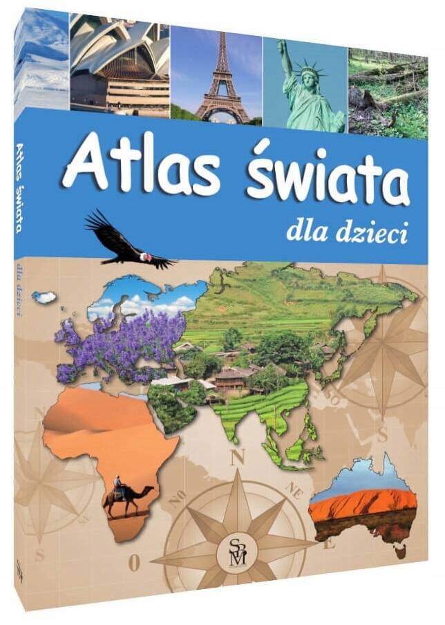 Atlas Świata Dla Dzieci Mapy Ilustracje Zdjęcia TW SBM_1