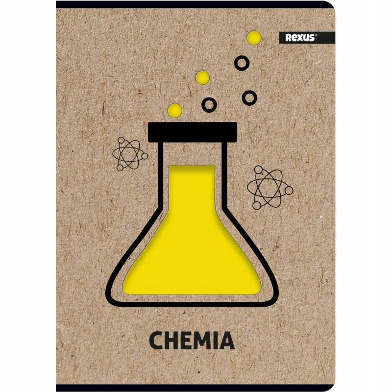Zeszyt Przedmiotowy Szkolny CHEMIA A5 58 Kratek Kratka Rexus_1