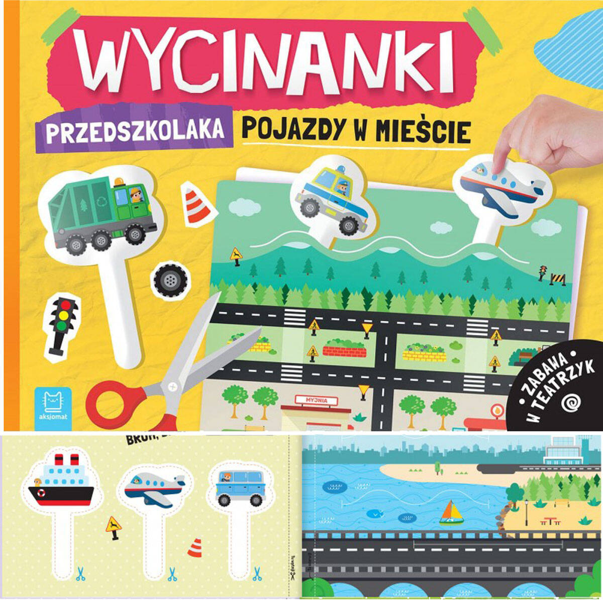 Wycinanki PRZEDSZKOLAKA Pojazdy W MIEŚCIE Zabawa W Teatrzyk Agata Kaczyńska_1