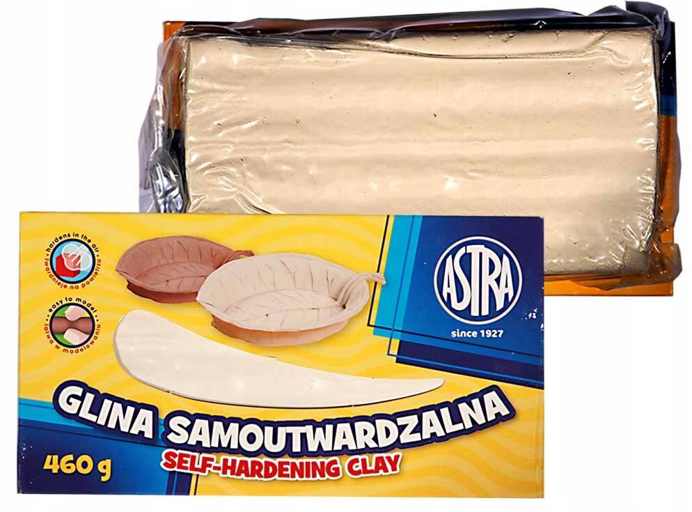 2x GLINA SAMOUTWARDZALNA 460g BIAŁA Plastyczna Do Form Rzeźbiarskich Astra_4