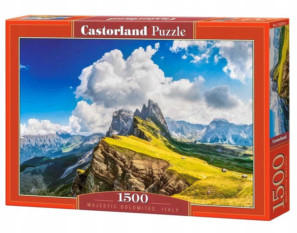 Puzzle 1500 Układanka Włochy DOLOMITY Włochy Krajobraz Góry 9+ Castorland_2