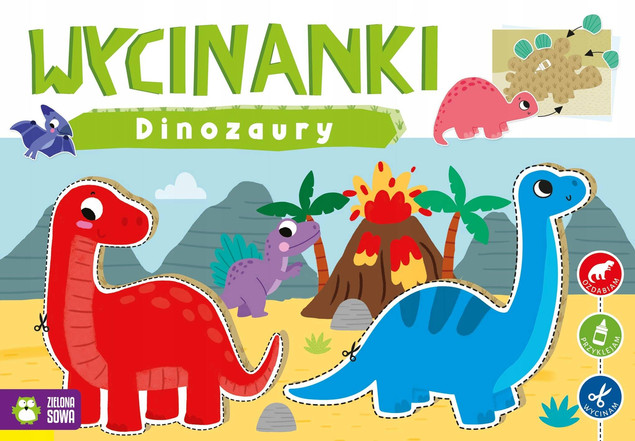 Wycinanki Dinozaury Agnieszka Matz Zielona Sowa_1
