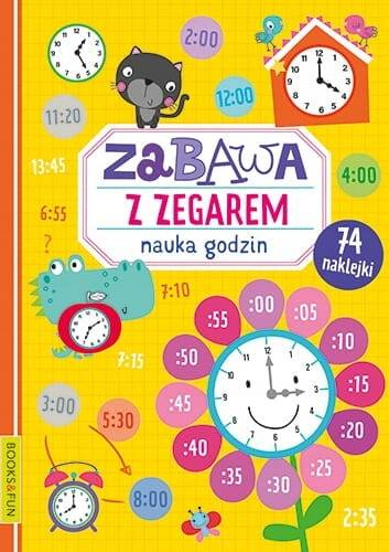 Zabawa Z Zegarem NAUKA GODZIN Z Naklejkami Pomoc Dydaktyczna BooksAndFun_1