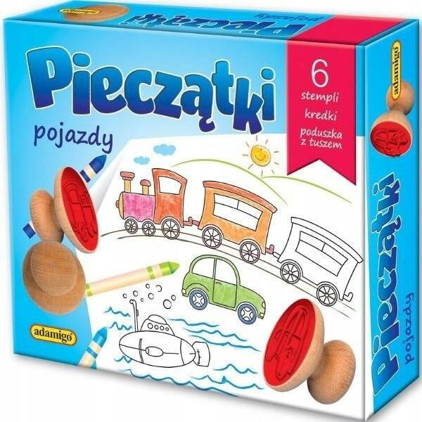 Pieczątki Kreatywne Pojazdy Stemple 3+ Adamigo_1