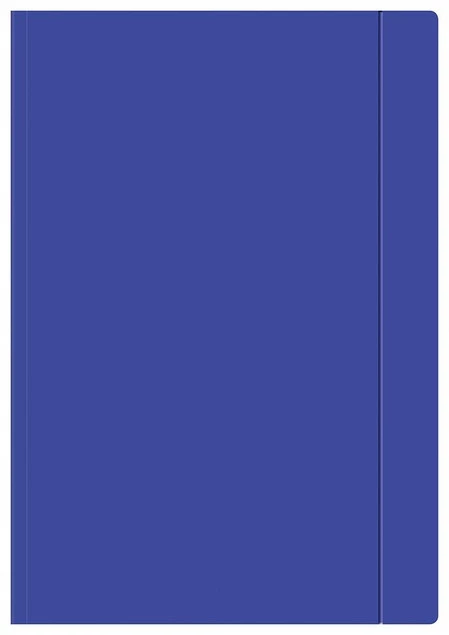 Teczka Z Gumką Szkolna Biurowa A4 GRANATOWA Interdruk_1