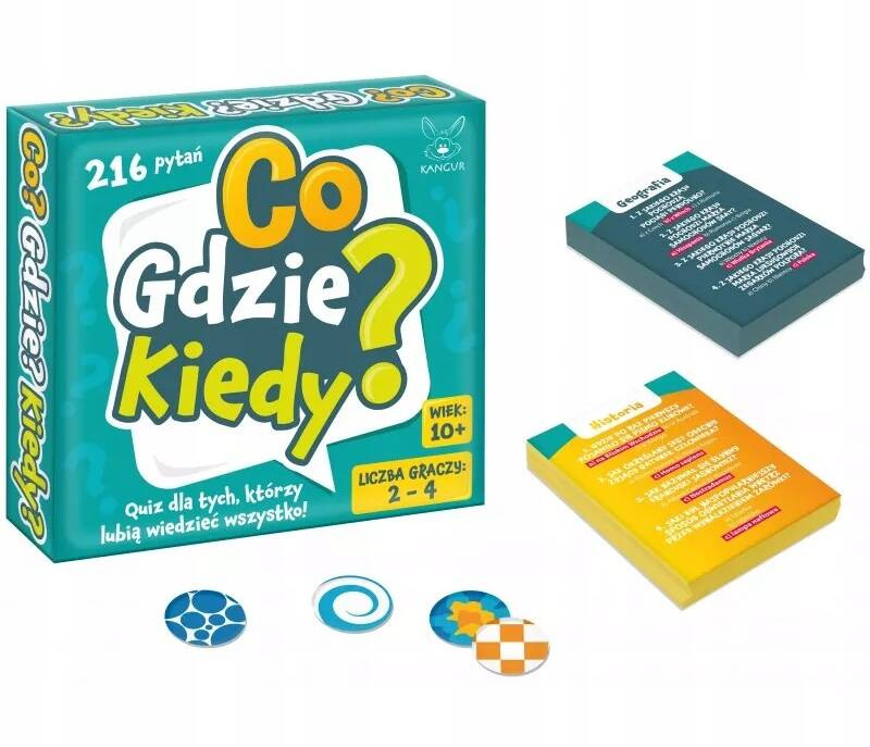 Co? Gdzie? Kiedy? Gra Quiz Rodzinna 10+ Kangur 75246_1