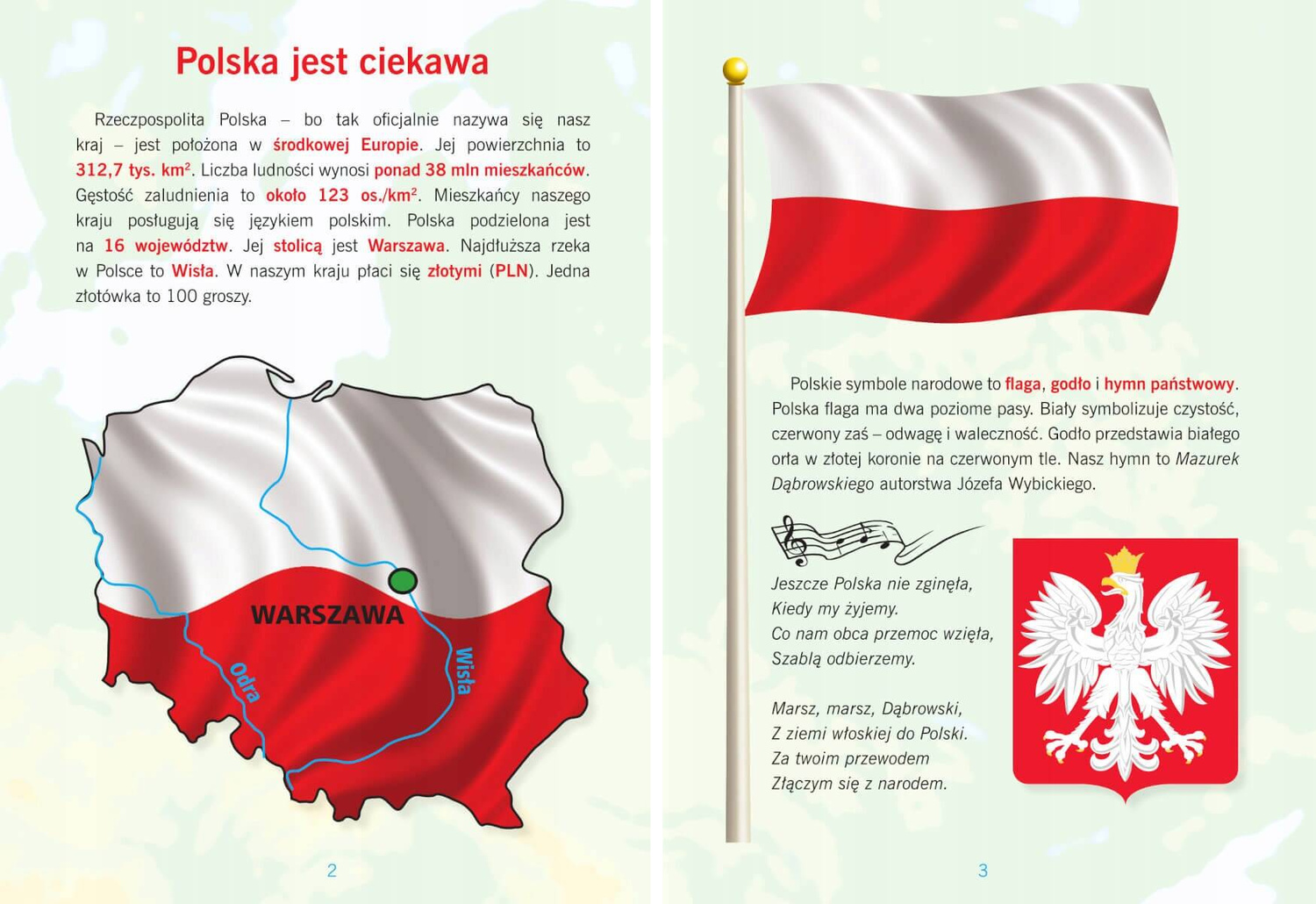 Atlas POLSKI Dla Dzieci Miasta Województwa Jeziora Góry Rzeki Zwierzęta SBM_2