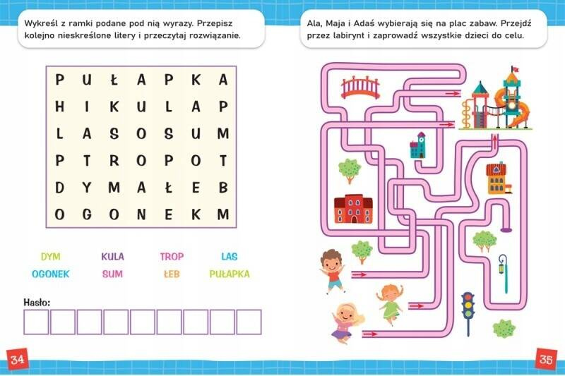 Kolorowe Zadania Do Rozwiązania Łamigłówki Dla Dzieci 5+ Aksjomat 4007_2