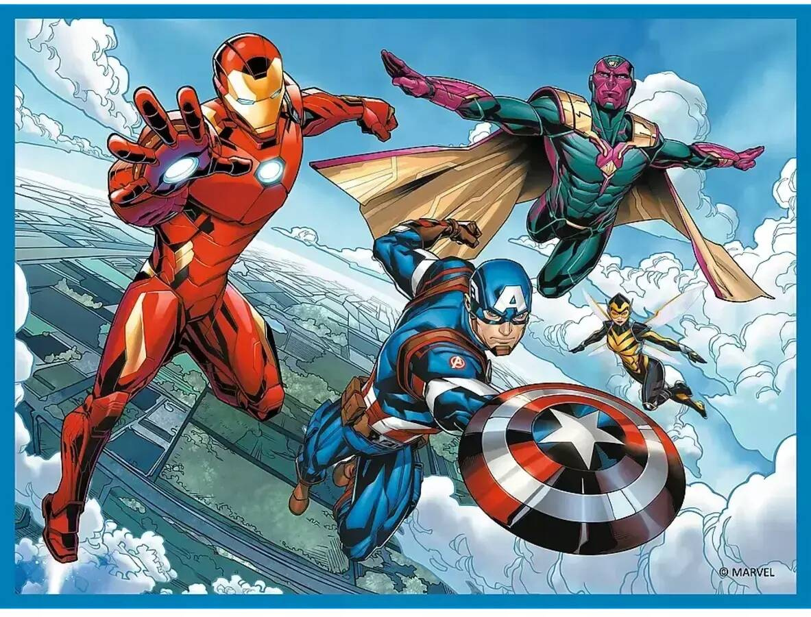 Puzzle 2w1 Układanka + Memosy AVENGERS Marvel Bohaterowie Iron Man 3+ Trefl_2