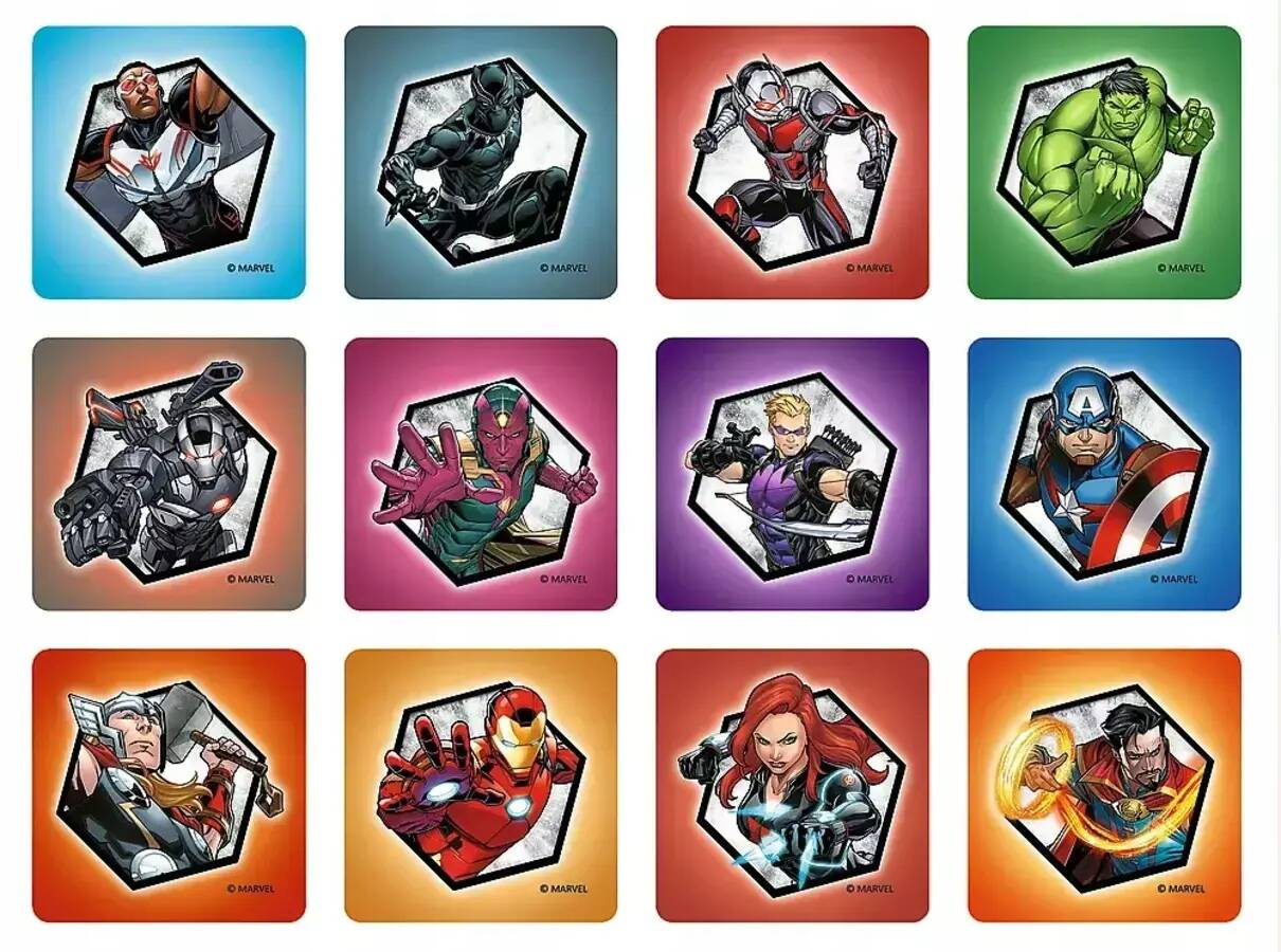 Puzzle 2w1 Układanka + Memosy AVENGERS Marvel Bohaterowie Iron Man 3+ Trefl_4