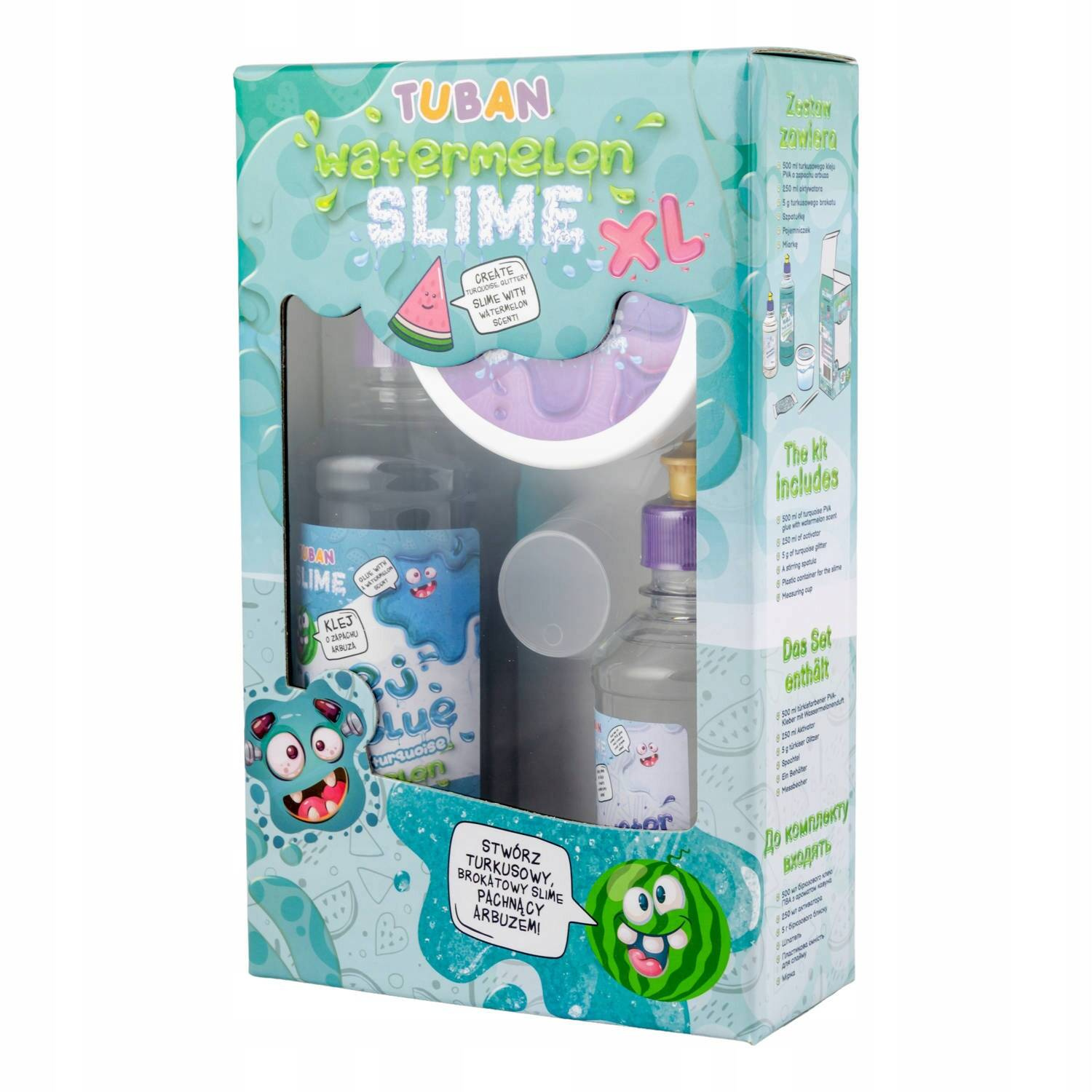 TUBAN ZESTAW SUPER SLIME ARBUZ WATERMELON KLEJ_2