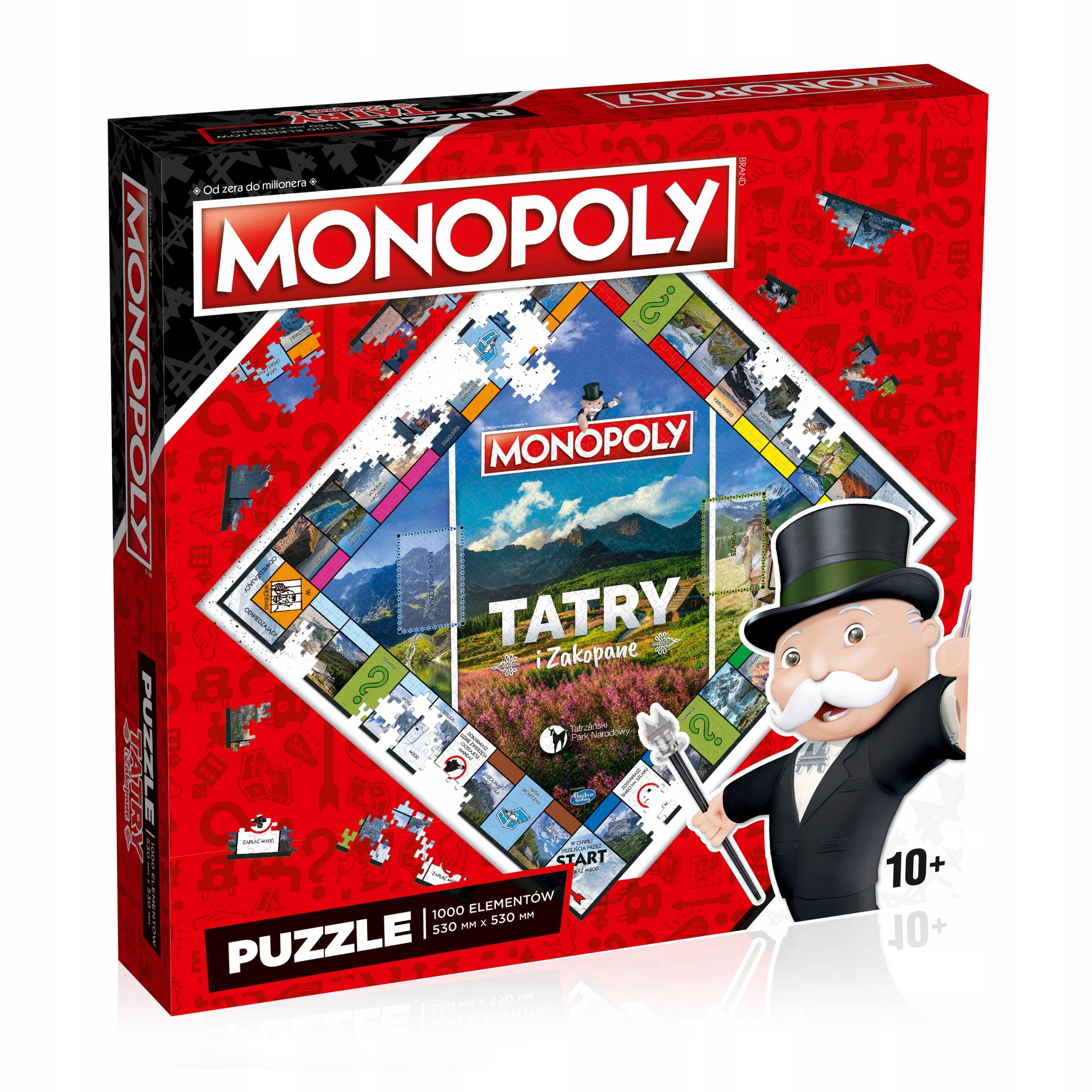 Puzzle 1000 Układanka Monopoly Board Tatry i Zakopane 10+ Winning Moves_3