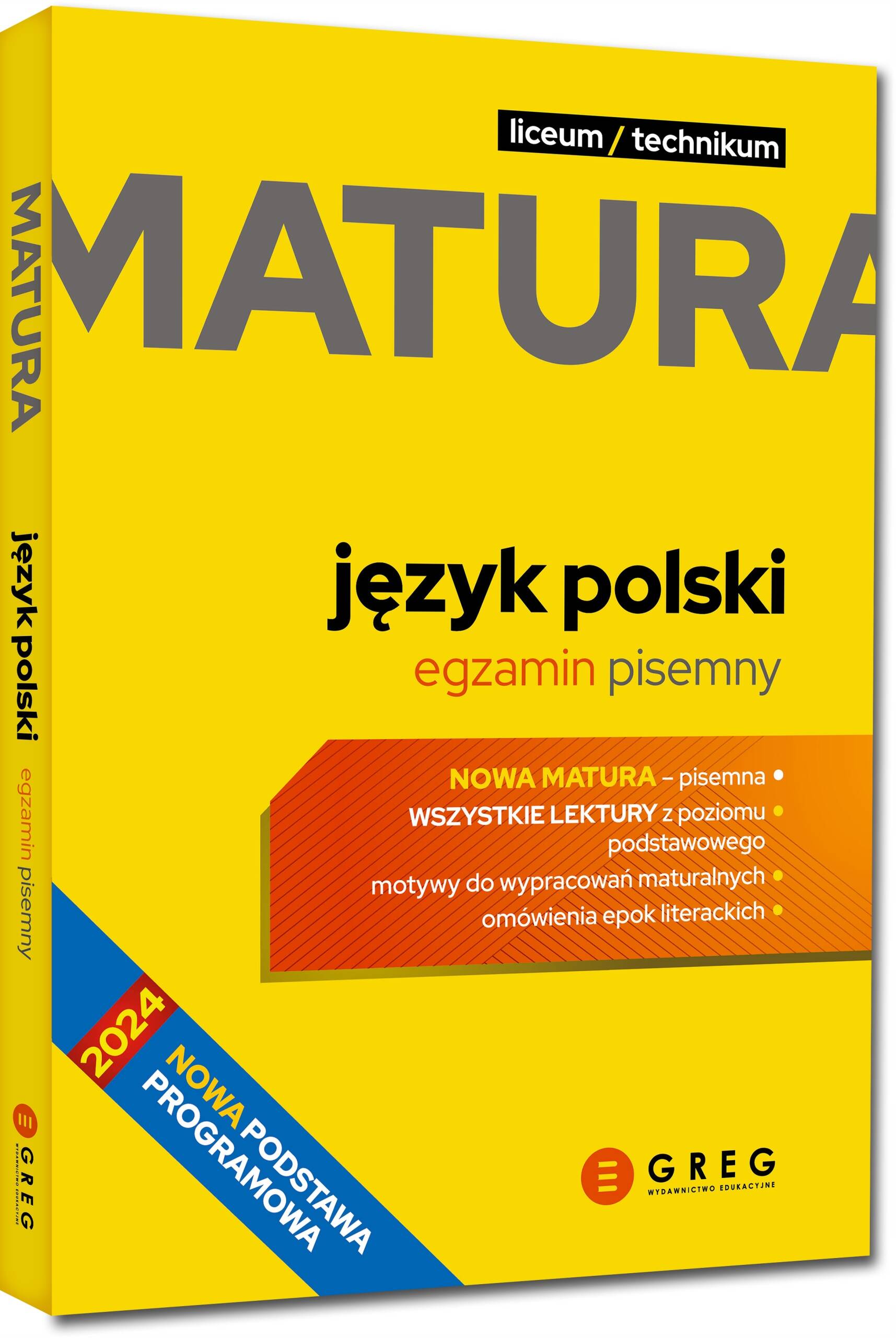 Nowa Matura 2025 Język Polski Pisemny Liceum/Technikum Repetytorium Greg_1