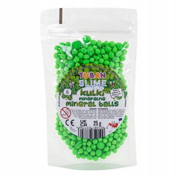 TUBAN SLIME Kulki Mineralne ZIELONY Zielone 25g 3+_1