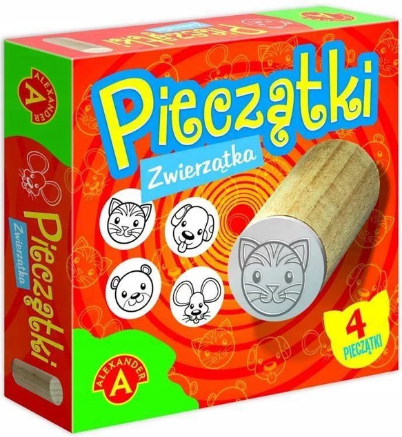 Pieczątki Dla Dzieci Zwierzątka Wersja Kieszonkowa 4SZT. 5+ Alexander 2354_1